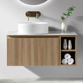 Astini Flauto 800mm Wall Hung Vanity W/ RH Side Storage & LH Counter Top