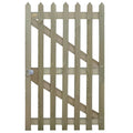 Pointed Pale Palisade Gate - 1.75m x 1m