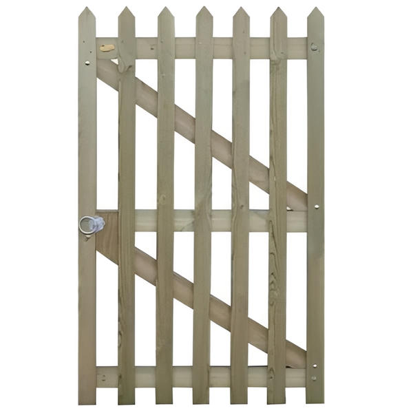 Pointed Pale Palisade Gate - 1.75m x 1m