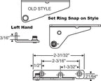 187 Sash Bracket with Set Ring