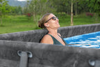 18ft x 52in Grey Rectangular APX 365 Steel Above Ground Pool Set