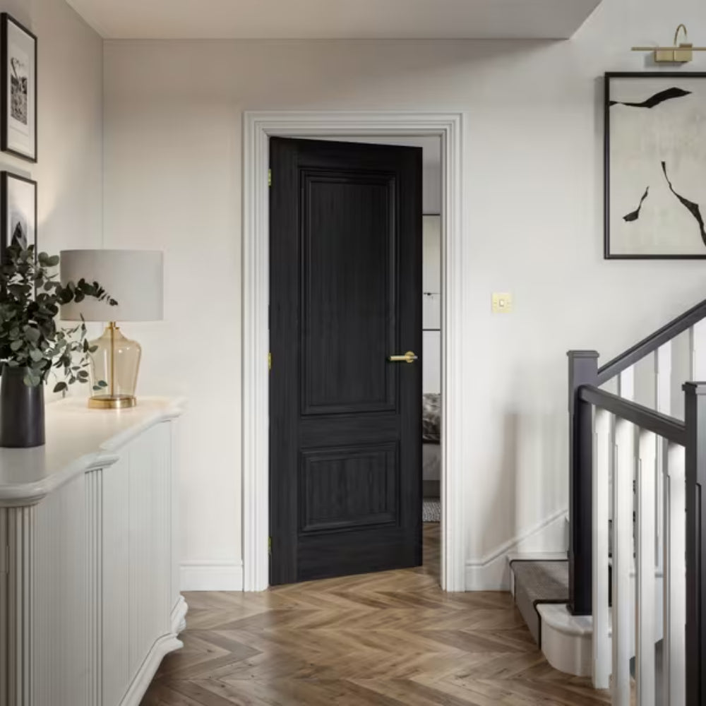 JB Kind Burghley Black Laminate Internal Door - All Sizes