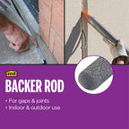 20 ft. Gray Foam Backer Rod for Ex-Large 3/4 in. Gaps and Joints