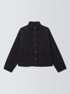 AND/OR Harley Women's Casual Quilted Regular Denim Jacket - Black UK 10