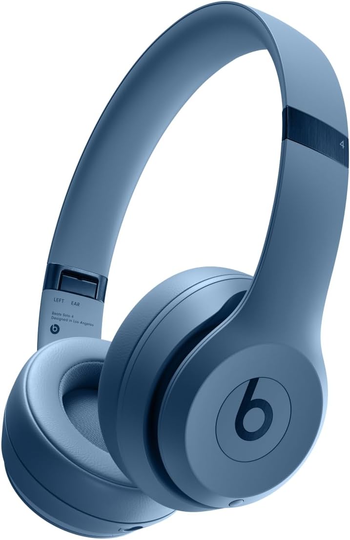 Beats Solo 4 Wireless Bluetooth On-Ear Headphones with Mic - Slate Blue