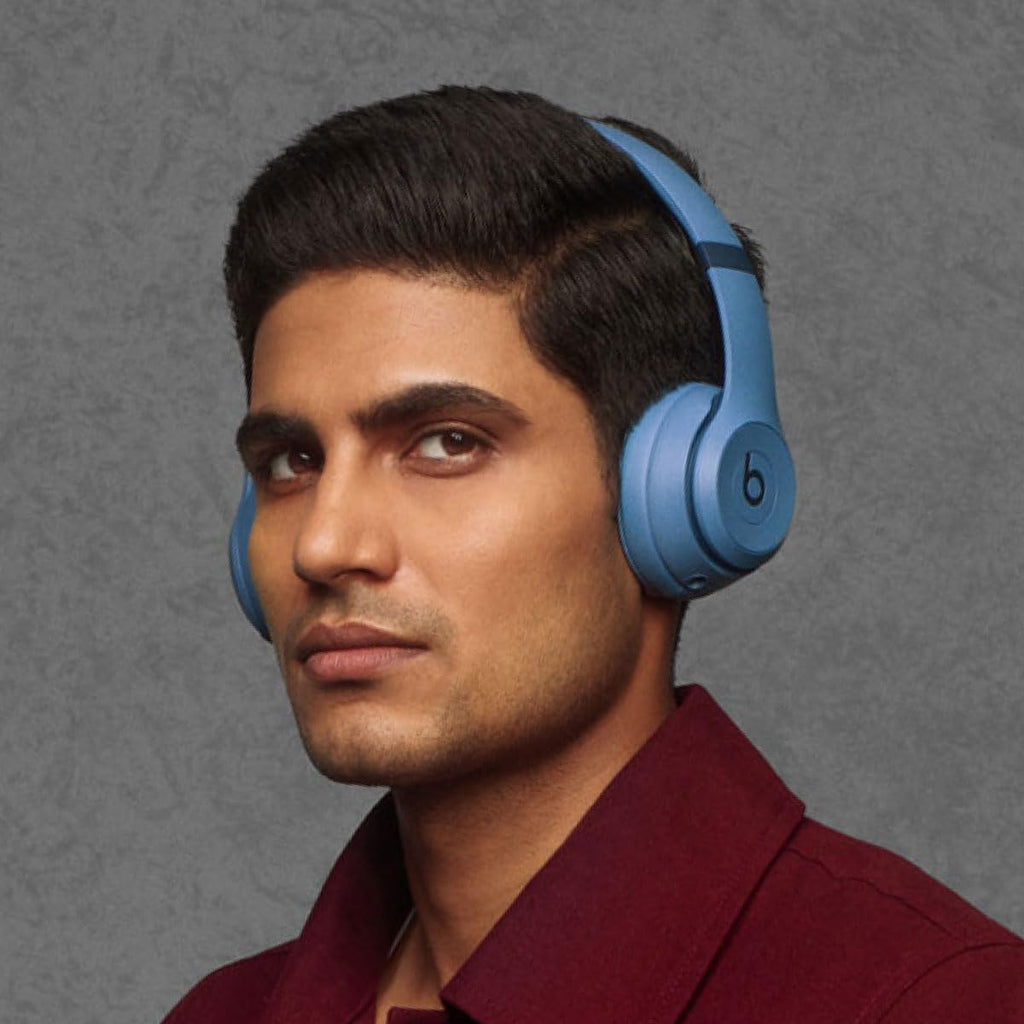 Beats Solo 4 Wireless Bluetooth On-Ear Headphones with Mic - Slate Blue