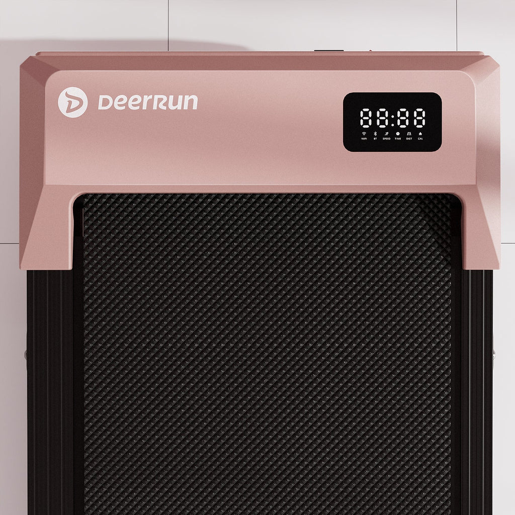 DeerRun Q2 Urban 7% Incline Under-desk Walking Pad with Smart Control | Rose Gold
