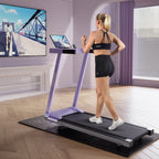 DeerRun All-New 2026 A1 Pro Move+  6% Incline Foldable Treadmill——Upgraded Chip & NFC Support | 350 lbs, 10 mph Dreamy Violet