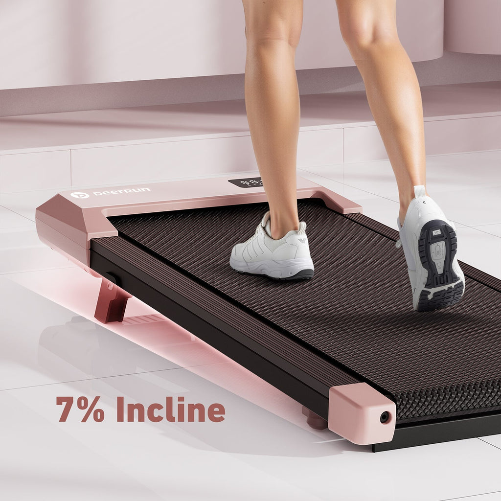 DeerRun Q2 Urban Smart Walking Pad with 7% Incline Treadmill Remote Control