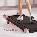 DeerRun Q2 Urban Smart Walking Pad with 7% Incline Treadmill Remote Control