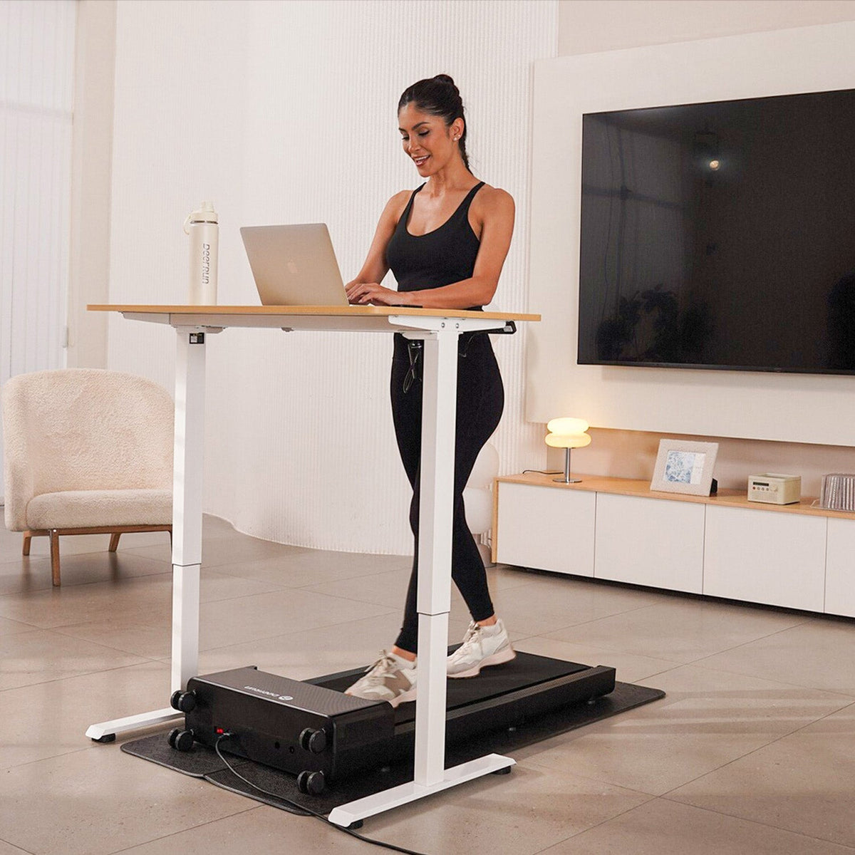 DeerRun Z20 Foldable Walking Pad Treadmill – Ultra Compact with LED Display
