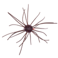 GeeCrack Imo Kemushi CueBomb creature bait fishing lure with a ribbed dark body and long flexible tentacles for bass fishing