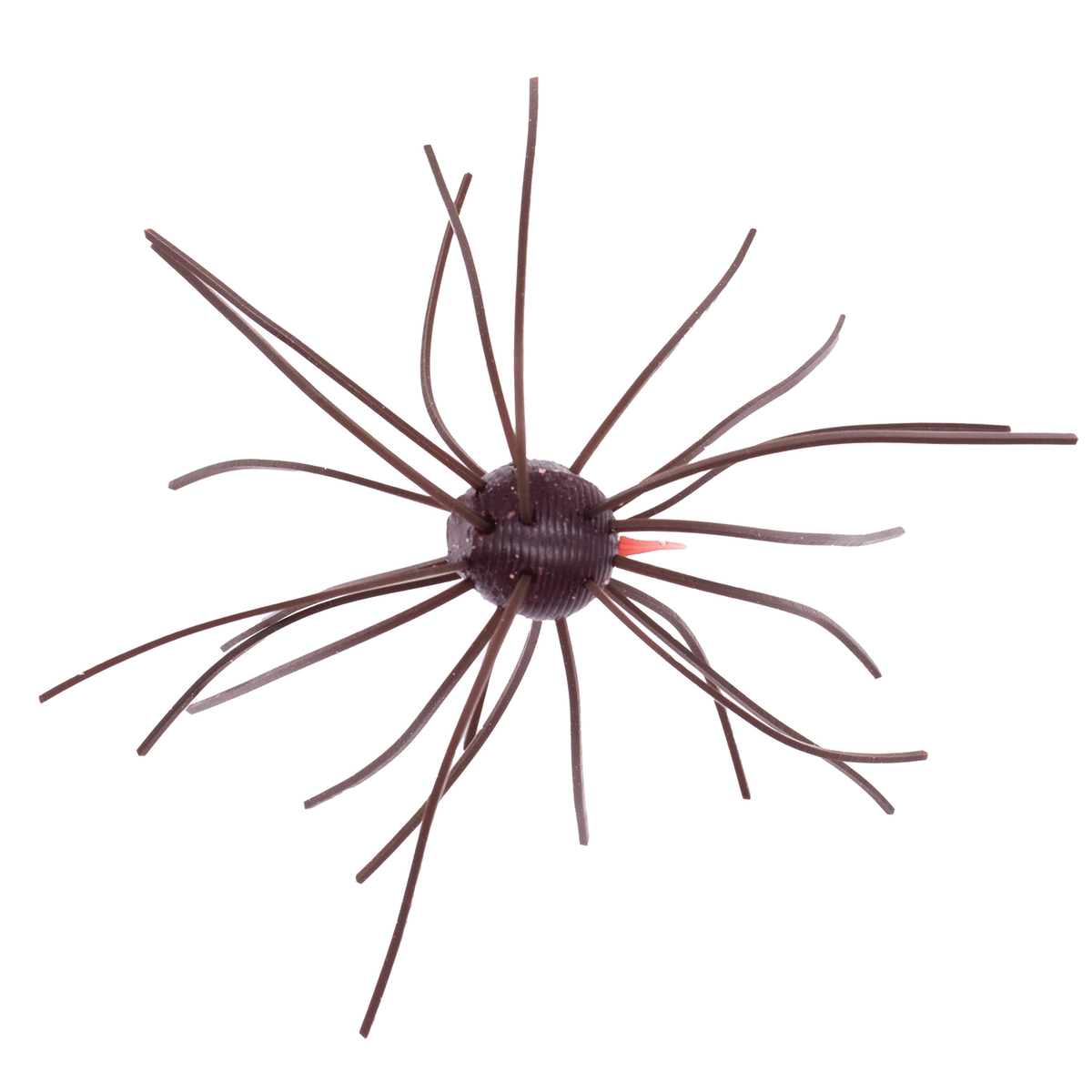 GeeCrack Imo Kemushi CueBomb creature bait fishing lure with a ribbed dark body and long flexible tentacles for bass fishing