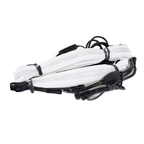 Clam Aurora LED Light Kits featuring flexible LED strips with black connectors and wiring, designed to provide bright, energy-efficient illumination for fishing and outdoor activities.