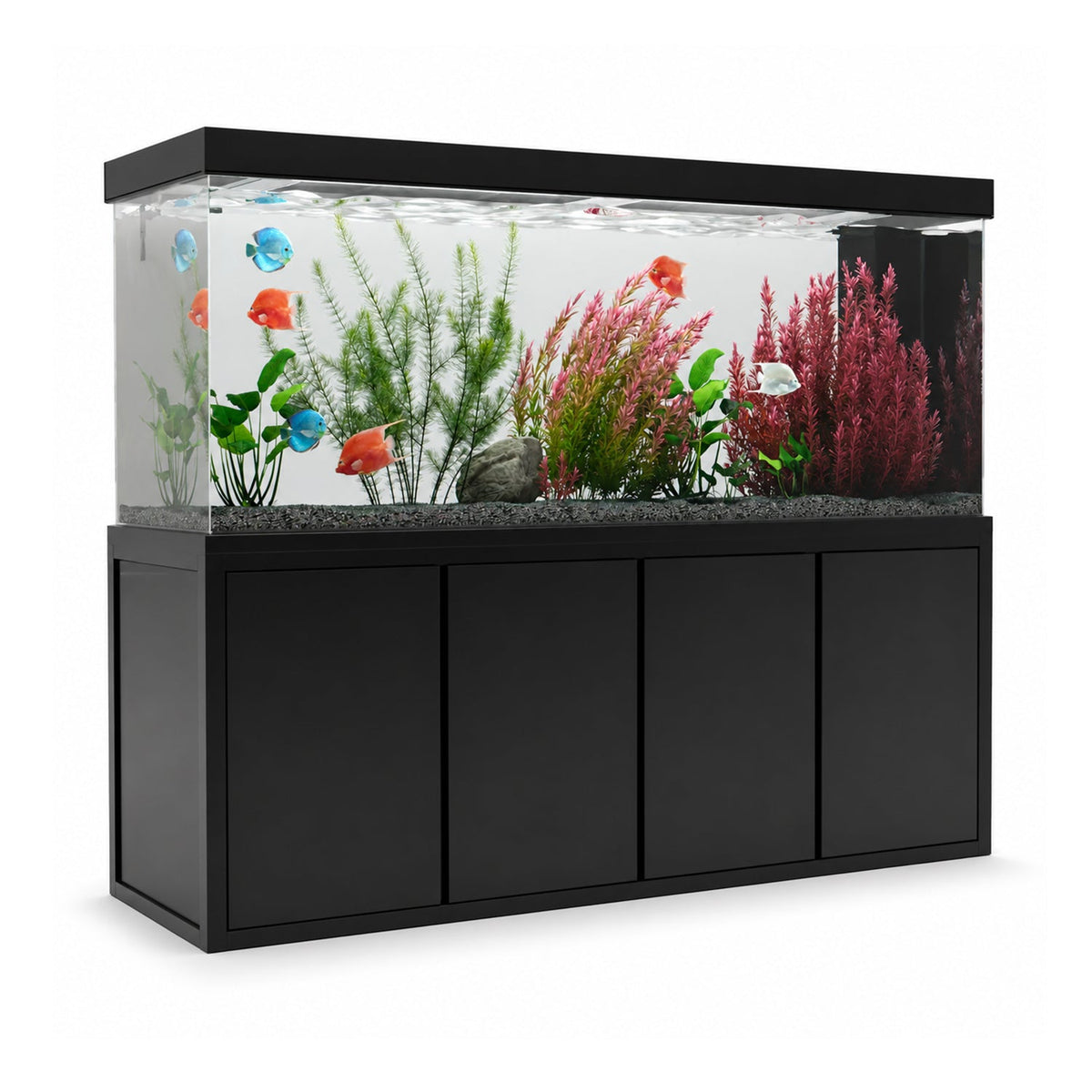 Aqua Dream 230 Gallon Tempered Glass Aquarium Black Premium