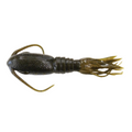 Signal Mamba Slim fishing lure in dark green and brown tones with a segmented body and multiple flexible appendages for lifelike movement in water.