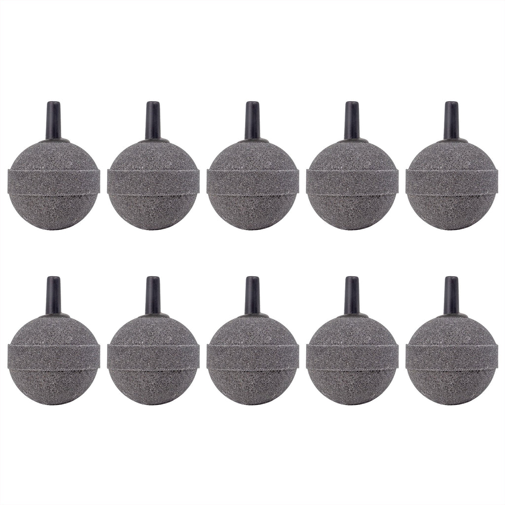 Aquarium Air Stone – 10 Pack Round Air Stone Ball Diffusers for Fish Tank Air Pumps