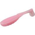 13 Fishing Micro Vertigo Minnow fishing lure in soft pink material with a paddle tail design for lifelike movement in water, used for fishing tackle.