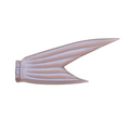 Galápagos Comet Tails (For Grace240/Grace280) in soft pink plastic material with fin-like aerodynamic ridges designed for fishing lures and tackle enhancements.
