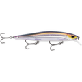 Rapala Precision Xtreme Mavrik 110 fishing lure with a realistic fish design featuring a metallic purple and gold finish, clear diving lip, and three sharp treble hooks.