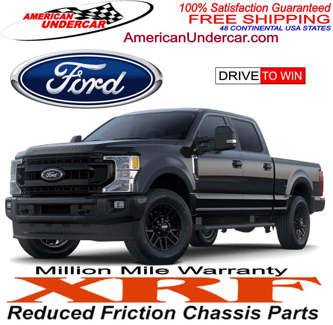 XRF Tie Rod Steering Kit 1997 Ford F250HD 2WD with 4200lb front axle up