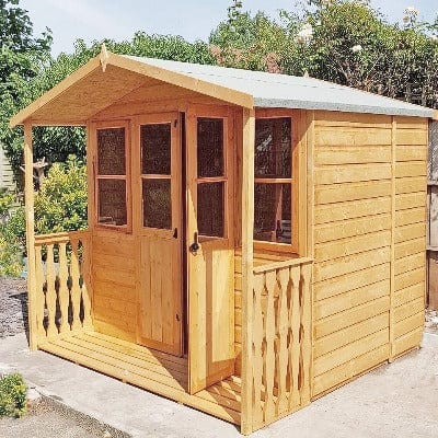 Houghton Shiplap 7ft x 7ft Summerhouse w/ Veranda