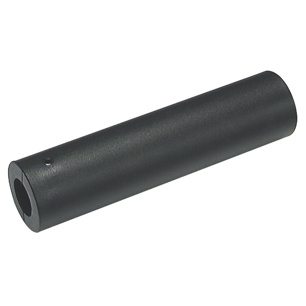 Body-Solid black Olympic sleeve adaptor angled view