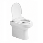 Rimini Rimless Back to wall Toilet With Soft Close Seat - White