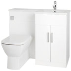 Aquatrend Petite WC Unit, Base Unit & Basin - All Colours - Aqua