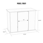 Aquatic Fundamentals 50-65 Gallon Serene Cherry Upright Aquarium Stand