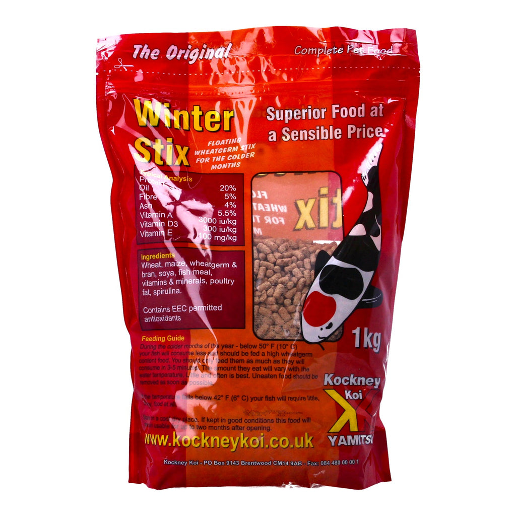 KK Winter Stix Wheatgerm 1kg for Cold-Weather Koi Feeding