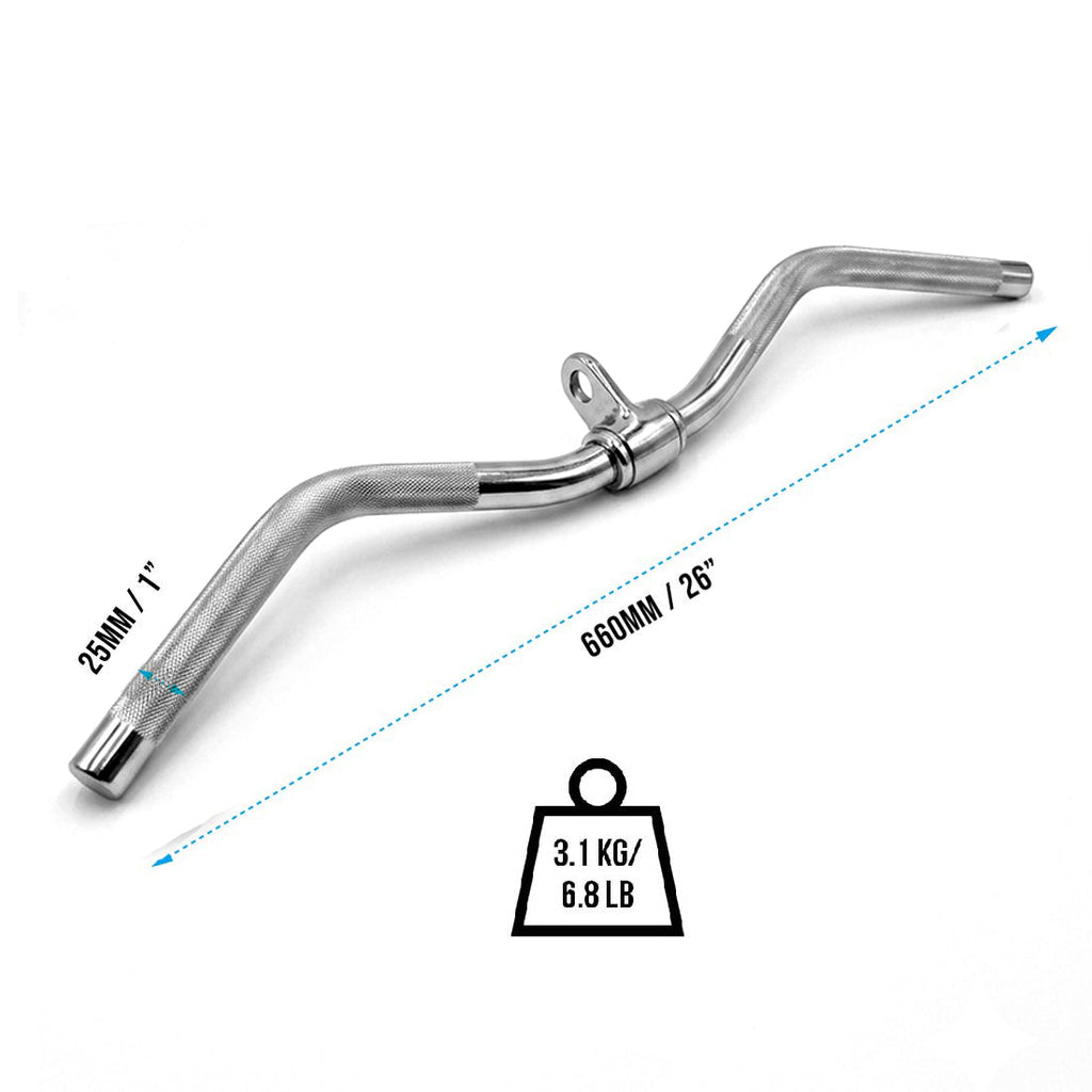 1000 26" Curl Bar Rotating Handle