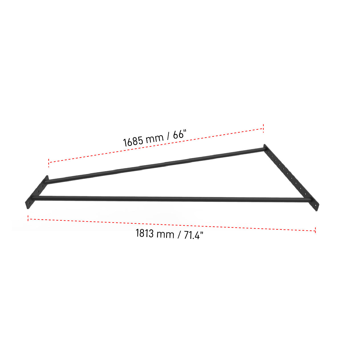 Builder® Angled Double Monkey Bar for 6' Width [piece]