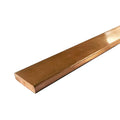 20mm x 6mm Brushed Polished Copper Flat Bar