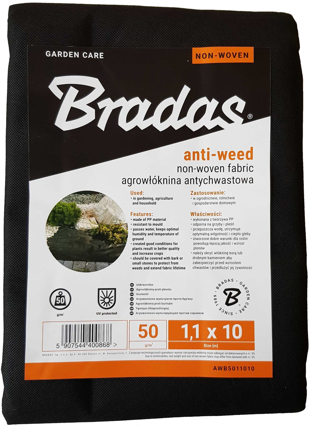 50g Non-Woven Weed Membrane 1.1m x 10m