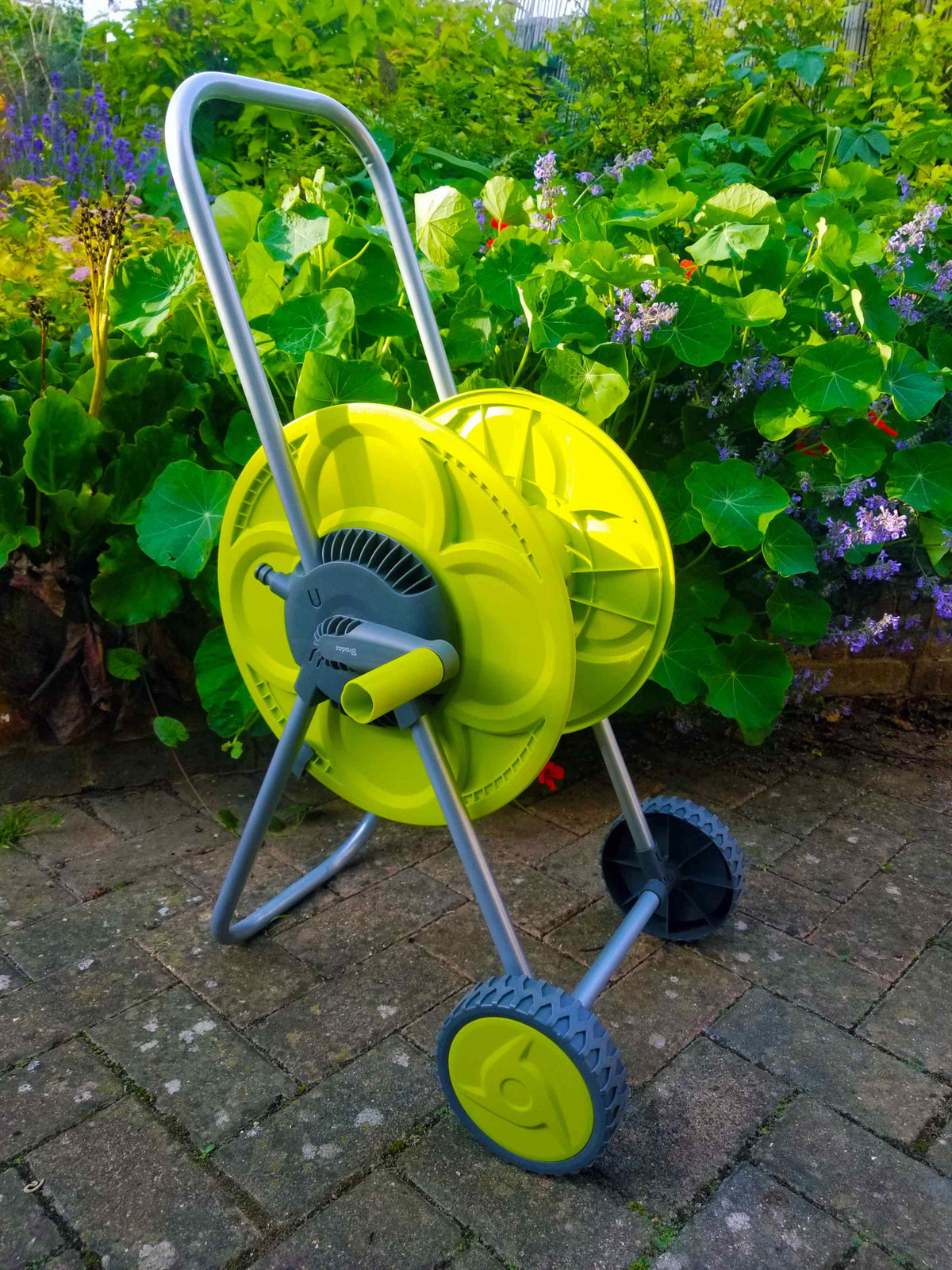 Hose Reel Eco Portable Cart Lime 50m