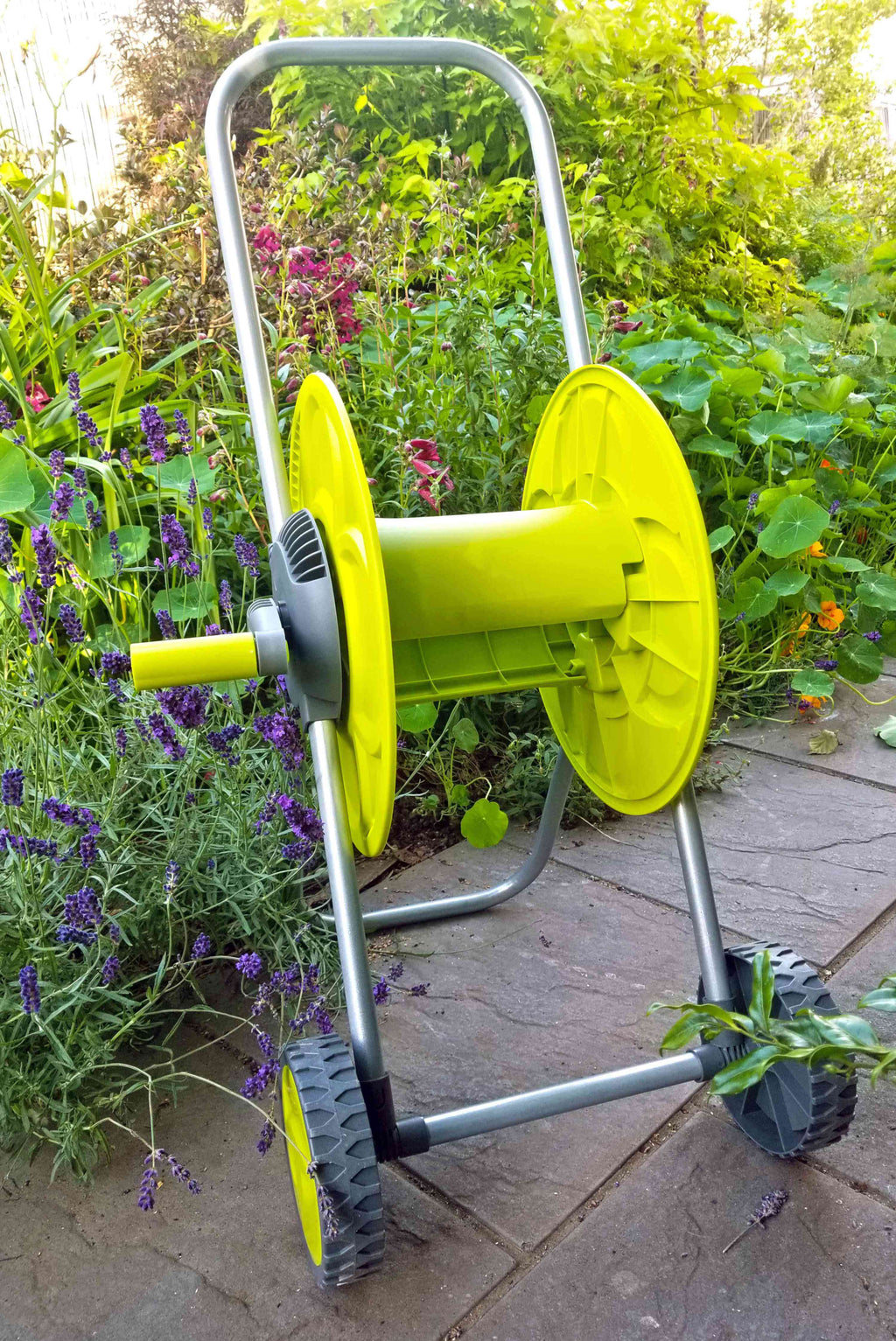 Hose Reel Eco Portable Cart Lime 50m