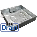 Square to Round Galvanised Manhole Cover 80mm Deep - All Sizes