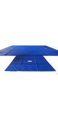 8' DROP X 8' WIDE X 27' LONG BLUE COLOR 14OZ.