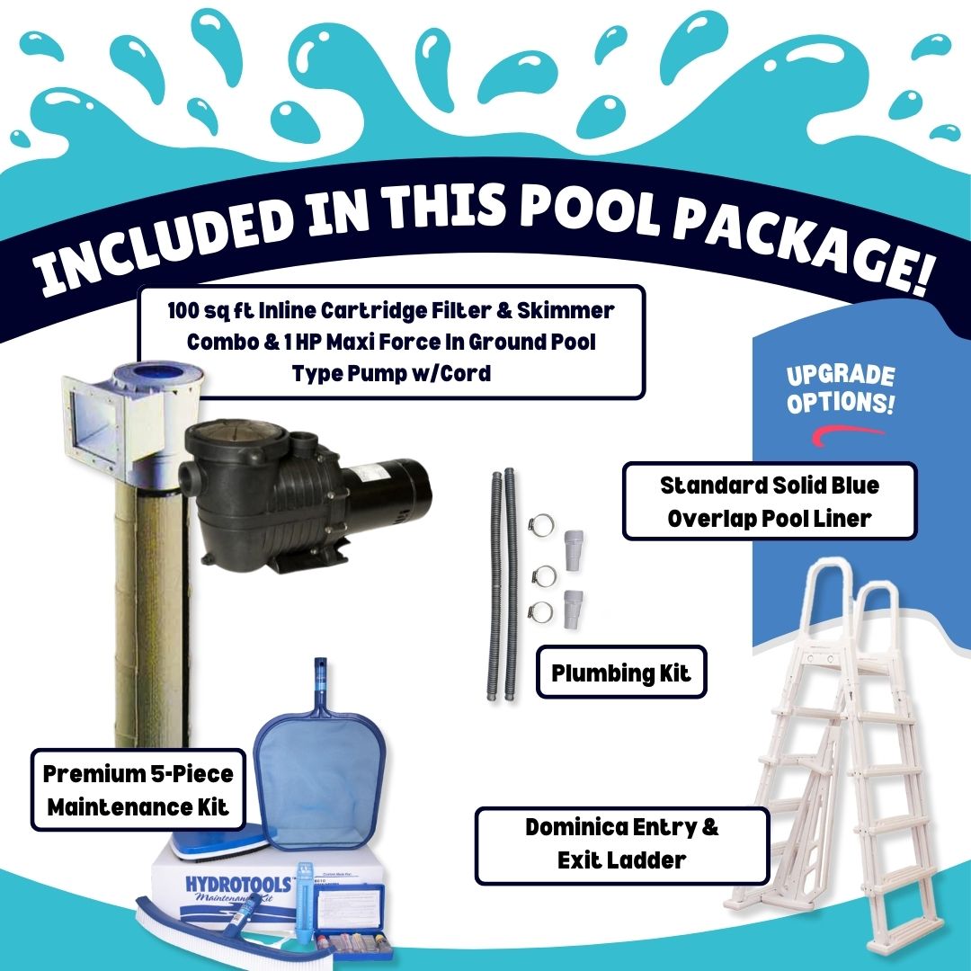 18' x 54" Round 6" Hybrid Frame Family Fun Pool & Package