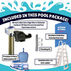 15'x30'x 54" Oval Braced 6" Hybrid Frame Family Fun Pool & Package