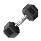 20kg Muscle Motion Rubber Hex Dumbbells (Sold Individually)