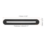 uxcell 2Pcs Adjustable Flat Mending Plate Support with Slot, 4.33 x 0.75 Inch Stainless Steel Slotted Straight Brace Brackets for Wooden Furniture, Black - size: 4.33 x 0.75 Inch
