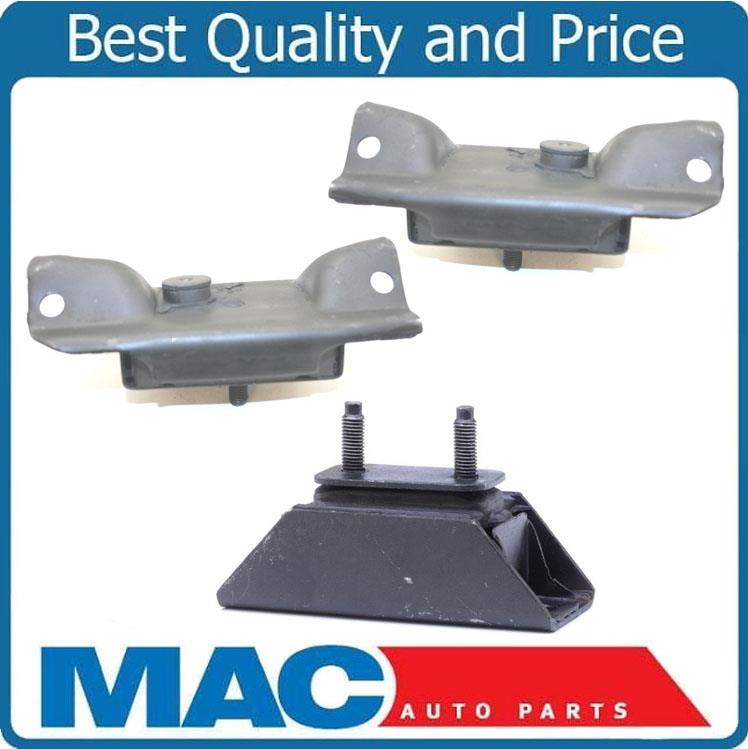 Engine Motor Mounts + Transmission Mount 3pc Kit for 94-95 Ford Bronco 5.8L