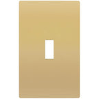 TG Mid-Size Screwless Toggle Light Switch Cover Plate, 1 Pack, White - color: Gold, size: 1 Gang