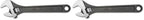 Crescent 10" Adjustable Black Oxide Wrench - Carded - AT210VS (Pack of 2) - size: 10 inch (Pack of 2)