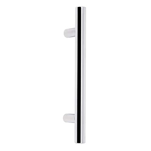 Probrico 30 Pack|3.5 inch Drawer Pulls Stainless Steel, Modern Polished Chrome Cabinet Pull, Round T bar Handles Dresser Drawer knobs, Kitchen Cabinet Knobs Hardware, 6 inch Overall Length - color: Polished Chrome, size: hole center 3-1/2"