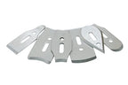 Contour Scraper Replacement 6 Stainless Steel Blades - style: Replacement Blades