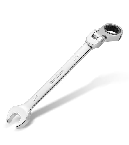 DURATECH 3/4" Flex-Head Ratcheting Combination Wrench - style: 3/4"