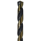 Drill America 3.00mm High Speed Steel Black & Gold KFD Split Point Drill Bit (Pack of 12), KFD Series - size: 3.00mm